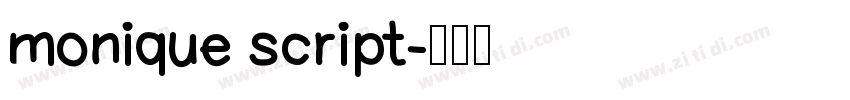 monique script字体转换